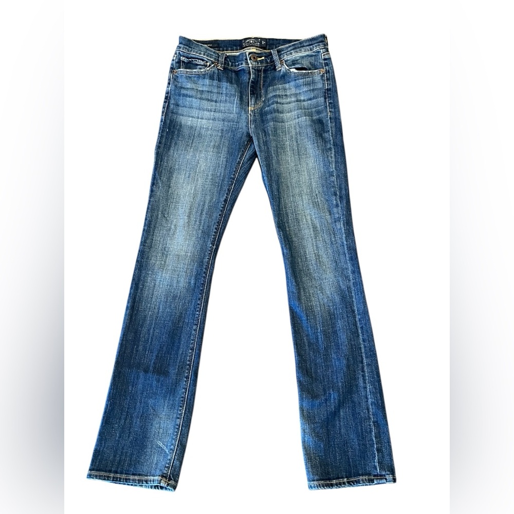Lucky Brand Brook Boot Dark/ Medium Wash Denim Jeans Boot Cut Size 4